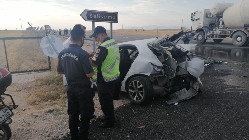 Aksaray’da trafik kazası 1 ölü 5 yaralı 