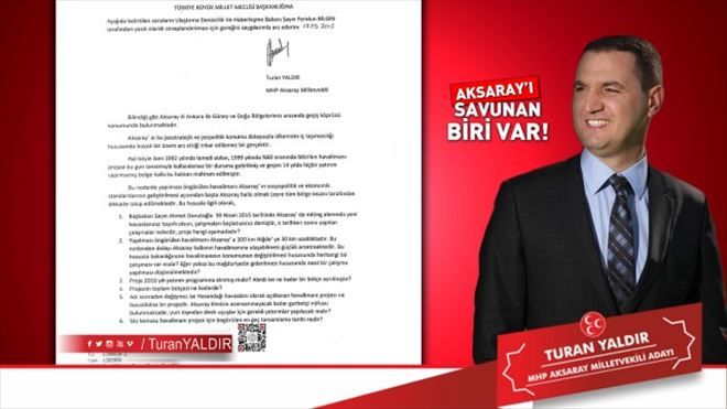 Turan Yaldır: Artık Aksaray ı Savunan biri var