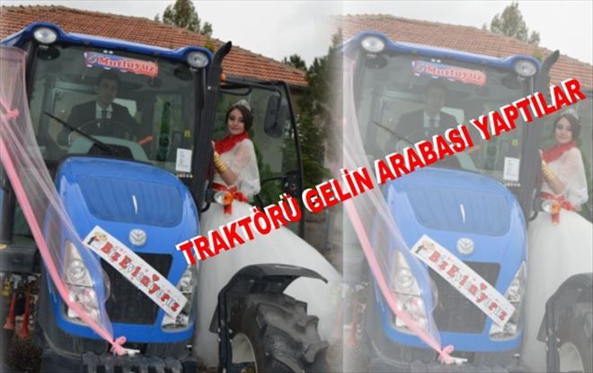 Traktörü Gelin Arabası Yaptılar