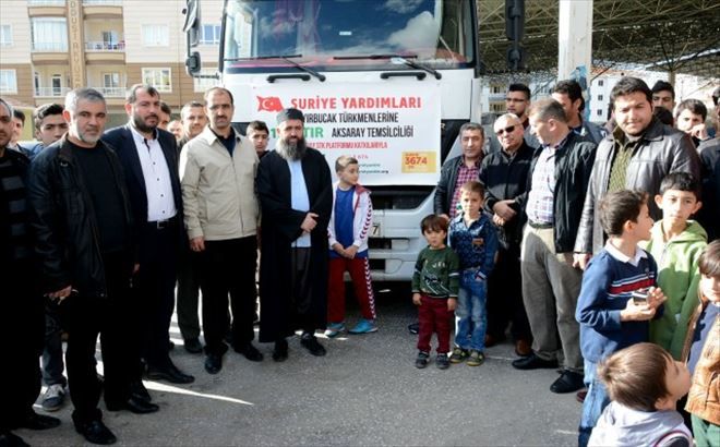 Aksaray´dan Bayırbucak Türkmenlerine Bir TIR Yardım