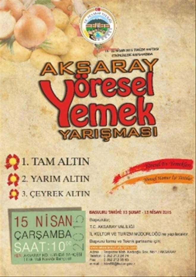 Aksaray`da Yöresel Yemekler Yarışması