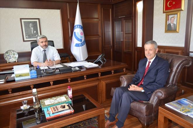 Çalışkandan  Rektör Şahin e hayırlı olsun ziyareti