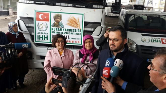 Aksaray´dan Halep´e yardım TIR´ı gönderildi