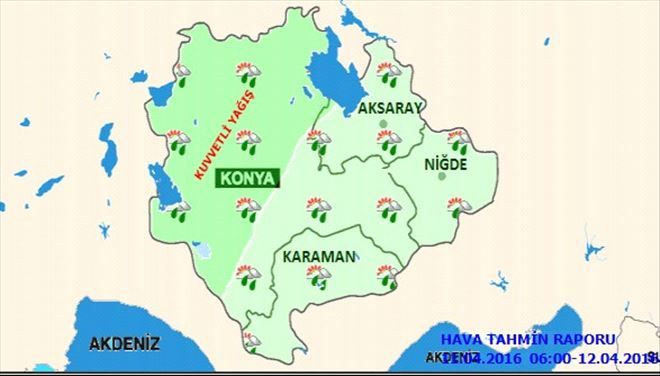 Aksaray ve Bölgemiz İçin Hava Durumu 