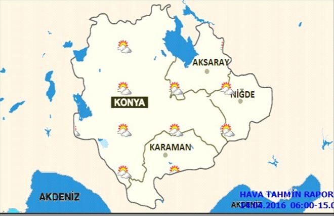 Aksaray ve Bölgemizde Hava durumu 