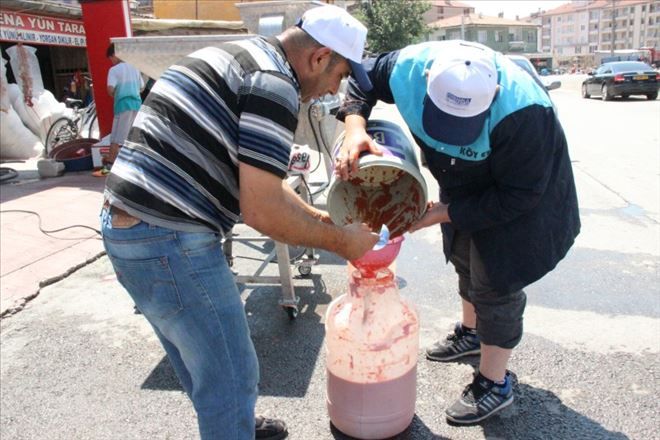 Aksaray´da salça sezonu açıldı 