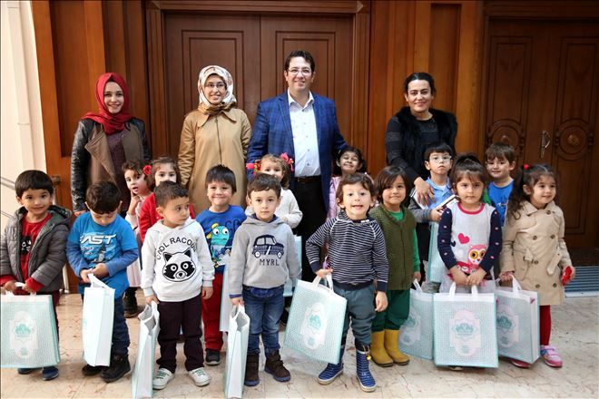 Anaokulu Öğrencileri Başkan Yazgı´ya Misafir Oldu