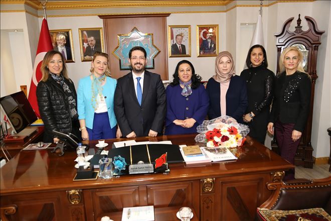 Aksaray İş Kadınları Derneğinden Başkan Yazgı´ Ya Ziyaret