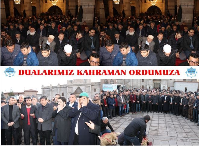 Aksaray´dan Kahraman Ordumuza Dua ve Kurban 