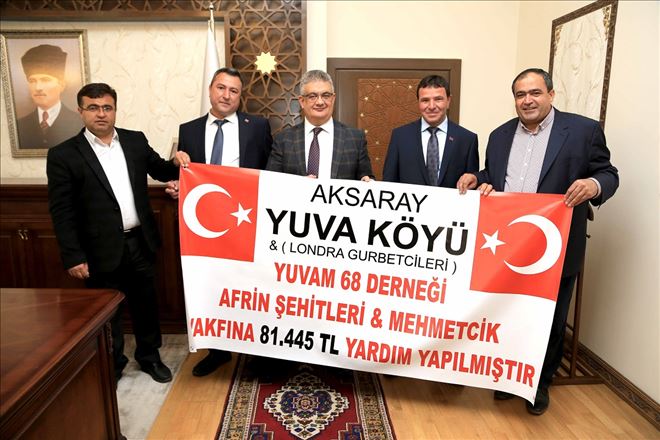 Yuva Köyü ve İngiltere´de yaşayan gurbetçilerden Mehmetçiğe destek