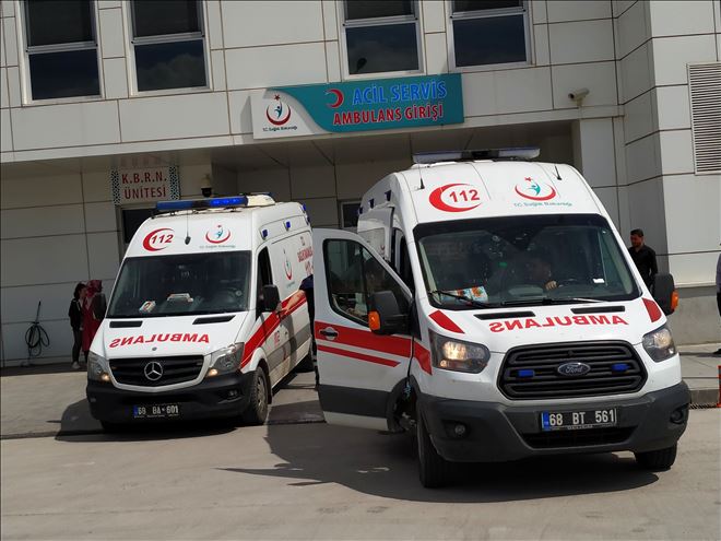 Aksaray Ağzıkarahanda kaza; 4 kişi yaralandi