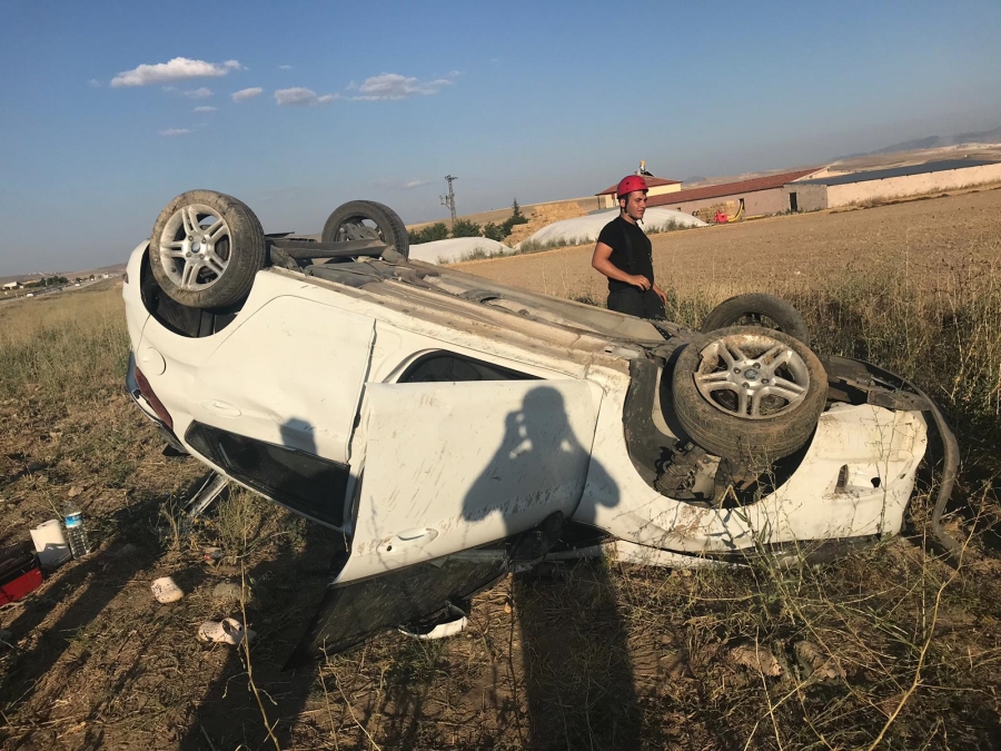 Kaza Yapan Otomobil ’de Bulunan 6 Kişi Yaralandı