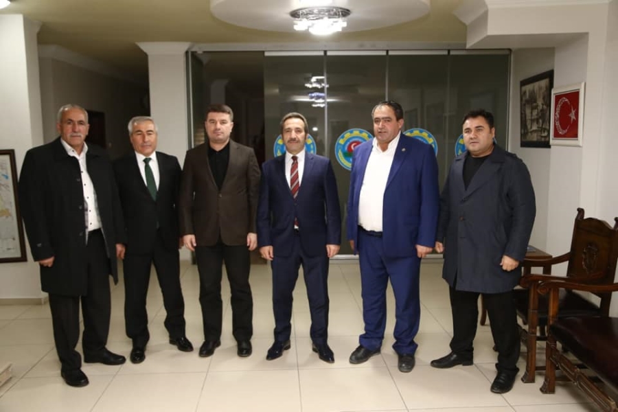Aksaray Valisi Ali Mantı ve Belediye Başkanı Evren Dinçer Ziraat Odasını Ziyaret Etti