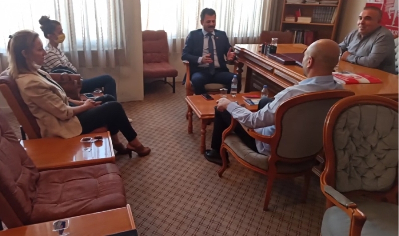 CHP Aksaray İl Teşkilatı Bugün Demokrat Parti İl Başkanlığını Ziyaret Etti