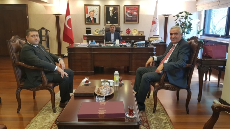 Ramazan Kaşlı Bakan Yardımcısı Mustafa Aksu’yu Ziyaret Etti