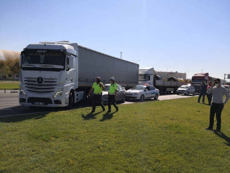 Polisten kaçan tır sürücüsünü Aksaray polisi kısa sürede yakaladı