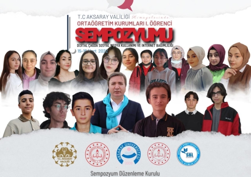Aksaray I. Ortaöğretim Kurumları Öğrenci Sempozyumu 15 Mart Salı Günü Başlıyor