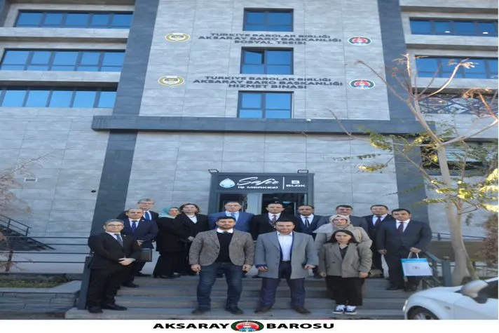 Kamu Başdenetçisi Şeref Malkoç Aksaray Barosunu ziyaret etti