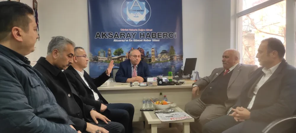 Aksaray İyi Parti Belediye Başkan A.Adayı Tuğrul Karacaer Gazetemizi Ziyaret Etti