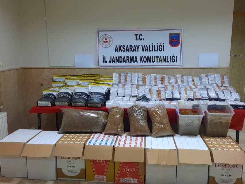   Aksaray’da tütün mamulleri kaçakçılığı yaptığı tespit edilen bir kişi yakalandı