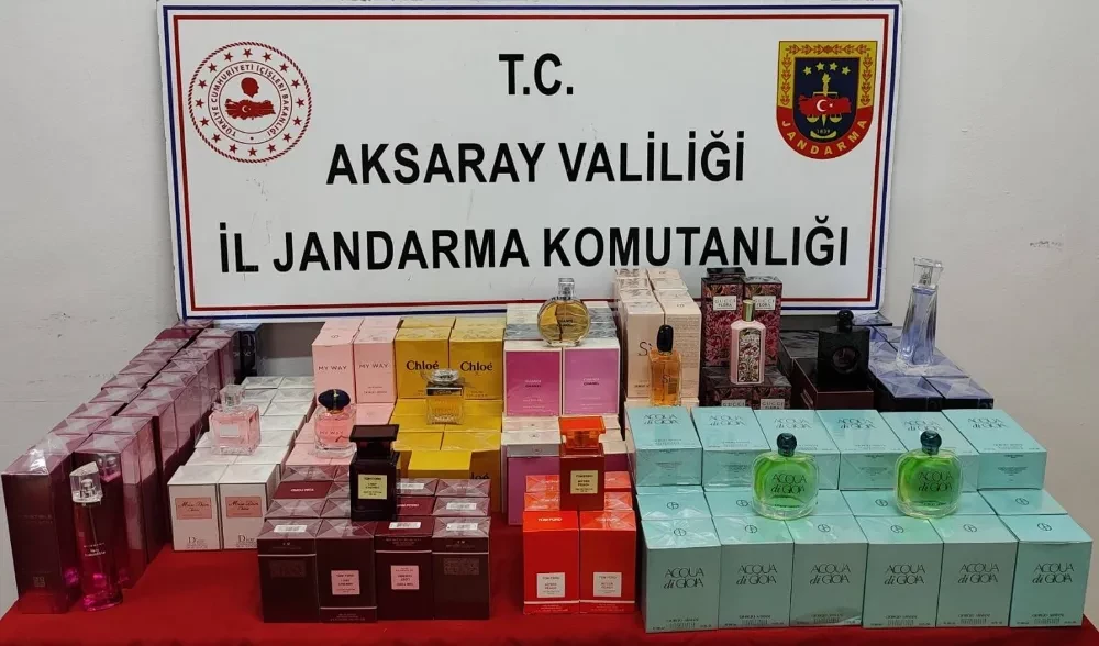 Aksaray’da Piyasa Değeri Bir Milyon Yüz Binlira Olan Kaçak Parfüm Ele Geçirildi