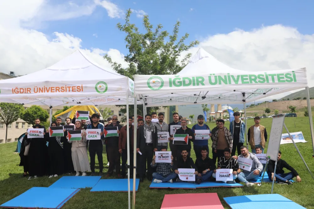 Iğdır Üniversitesi Öğrencileri Filistin İçin Çadır Nöbetinde!