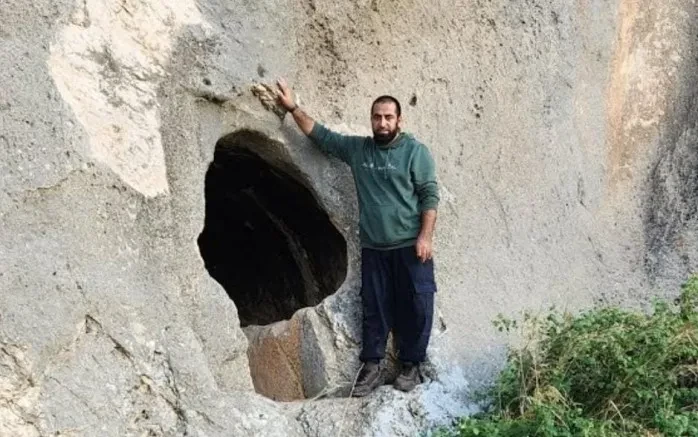 Aksaray Yaprakhisar Köyünden Hacı Ahmet Ünlü köyünde gizli tünel keşfetti