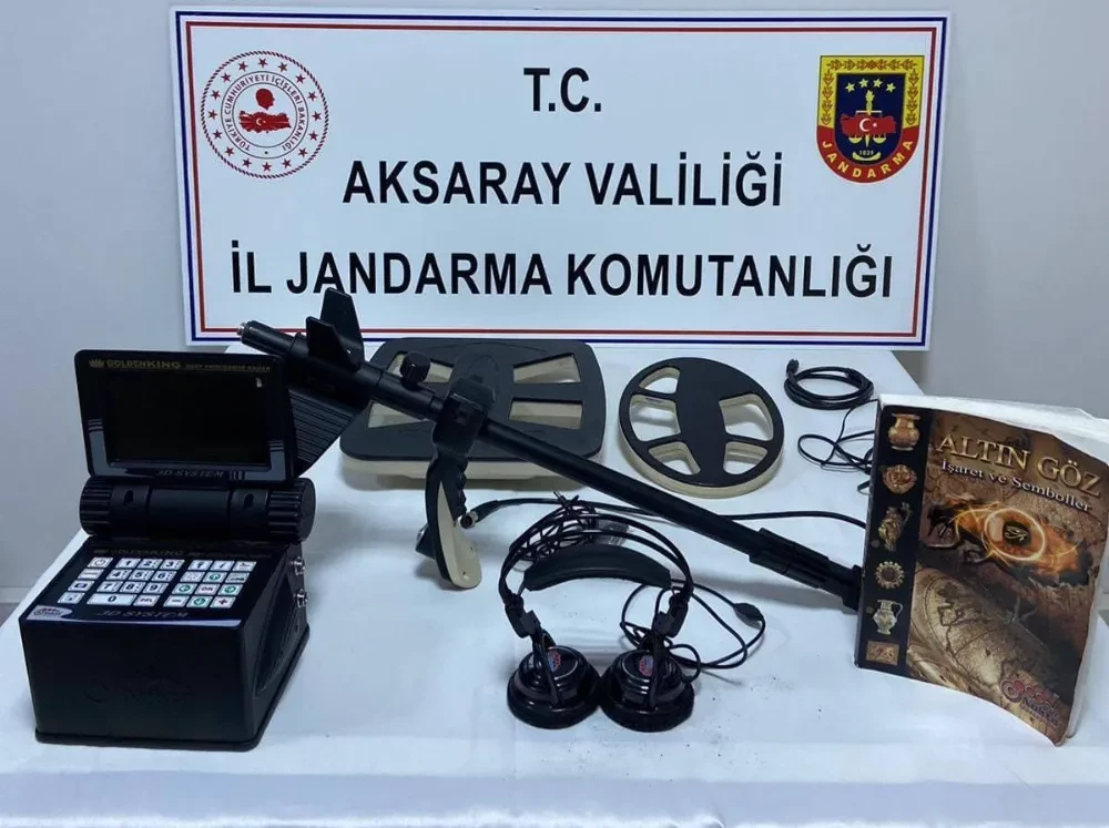 Aksaray’da Kaçak Kazı yapan 2 Define Avcısı Yakalandı ,