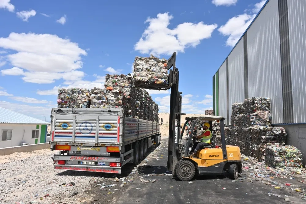 Aksaray Belediyesi TAT Tesisinde Ayda 640 Ton Atık Geri Dönüşüme Kazandırılıyor
