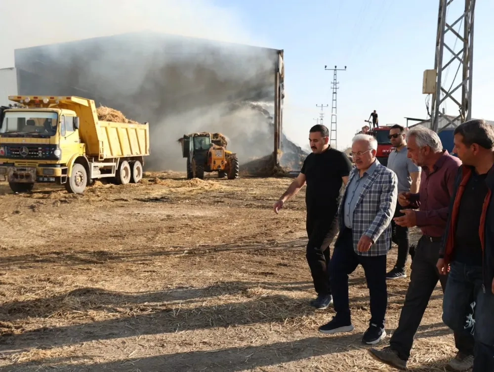 AKSARAY VALİSİ KUMBUZOĞLU’NDAN SULTANHANI’NDA YANGIN ZİYARETİ