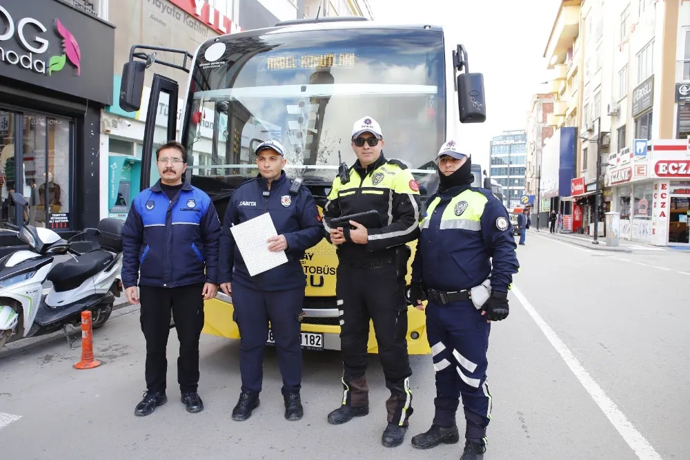 AKSARAY’DA TOPLU ULAŞIM ARAÇLARINA KAPSAMLI DENETİM
