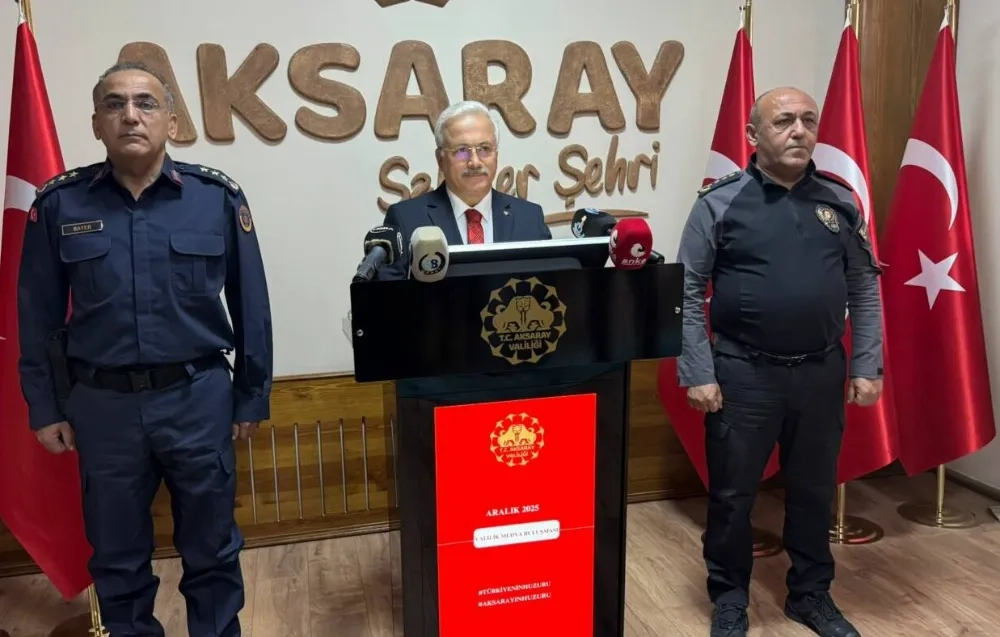 Aksaray Valisi Kumbuzoğlu Kasım Ayı Güvenlik Verilerini Açıkladı