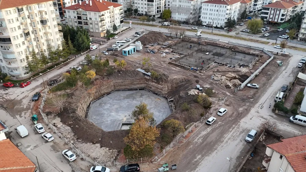 AKSARAY BELEDİYESİ GÜNDÜZ BAKIMEVİ, KREŞ VE ÇOCUK KÜTÜPHANESİ PROJESİNİN İNŞAAT ÇALIŞMALARINI SÜRDÜRÜYOR