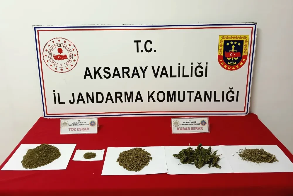 Aksaray’da Uyuşturucu Tacirine Operasyon: 271 Gram Toz Esrar ve 187 Gram Kubar Esrar Ele Geçirildi