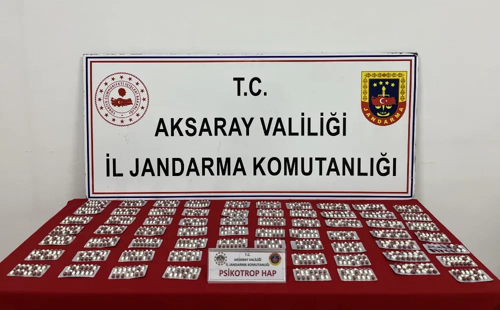 Aksaray’da Uyuşturucu Operasyonu: 1048 Adet Psikotrop Hap Ele Geçirildi