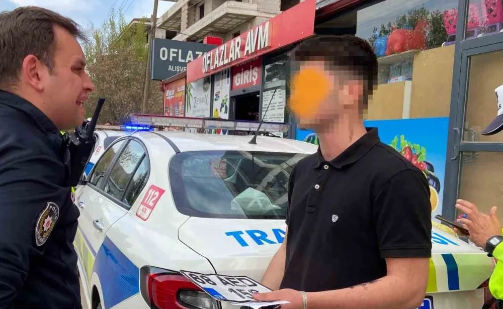 Aksaray’da Kasksız ve Plakasız Motosiklet Sürücüsüne 16 Bin 705 Lira Ceza