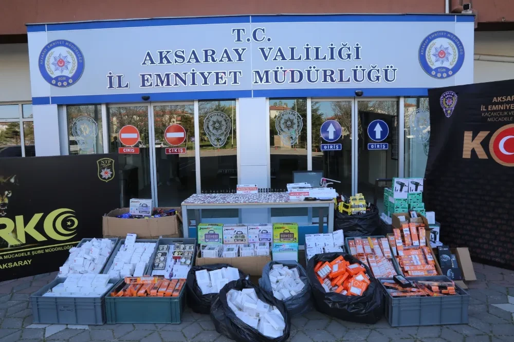 Aksaray’da Narkotik ve Kaçakçılık Operasyonu: 3 Şüpheli Tutuklandı