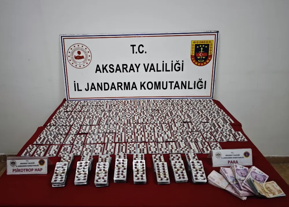 Aksaray’da Uyuşturucu Operasyonu: 3 Bin 155 Hap Ele Geçirildi, 2 Kişi Tutuklandı