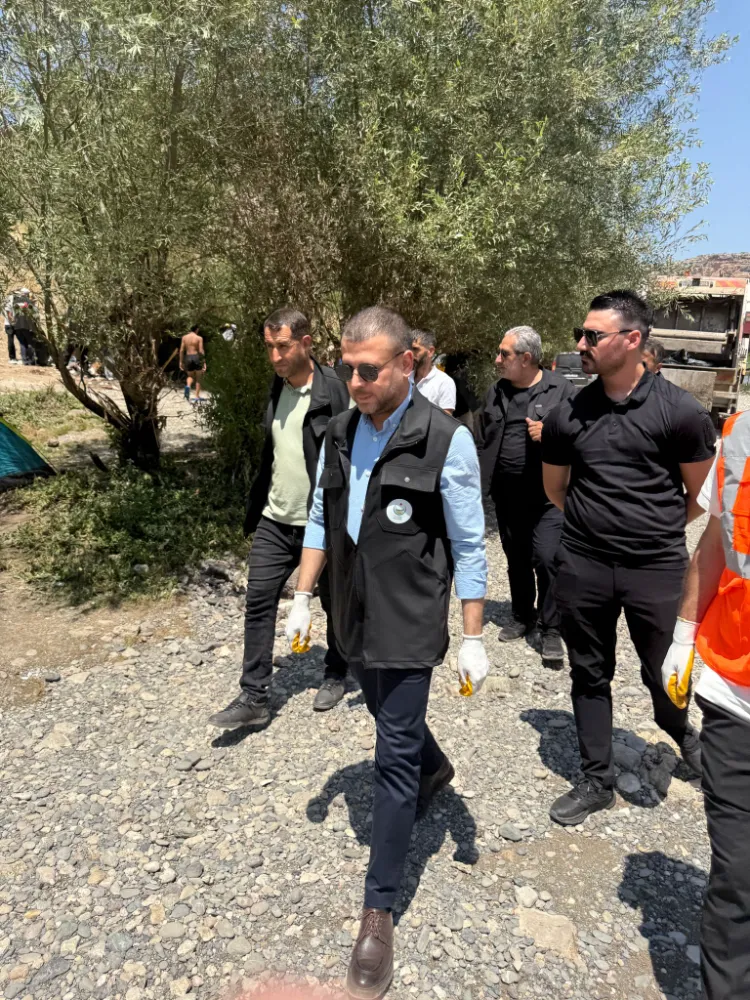 DİYARBAKIR EĞİL BELEDİYESİNDEN PİKNİK ALANLARINDA TEMİZLİK KAMPANYASI