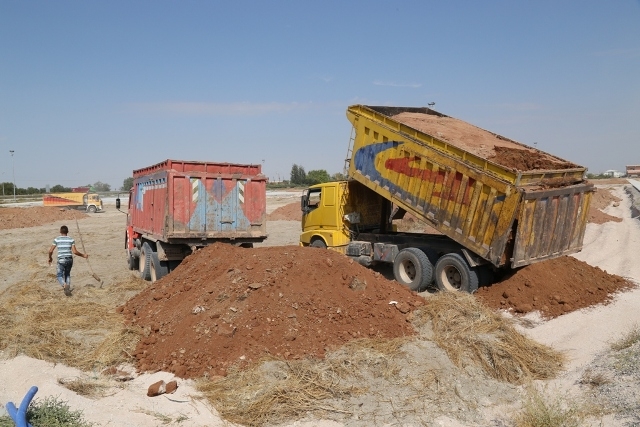 Kampüsün en büyük yeşil alan çalışması sürüyor