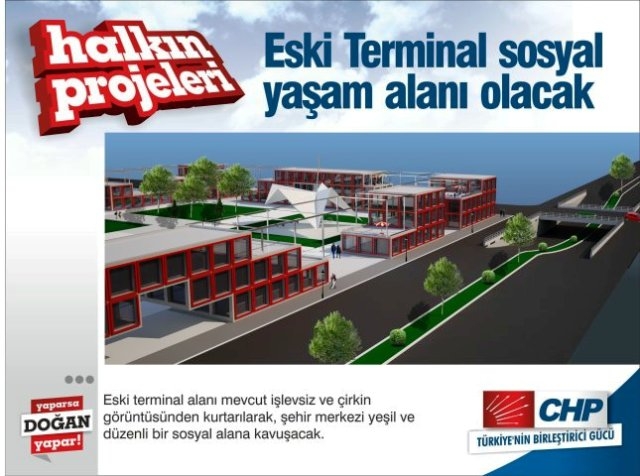 Koşar; `Eski terminal iki tane kule değil bizimle park olacak`